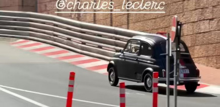 Vidéo - Charles Leclerc en Fiat 500 dans les rues de Monaco