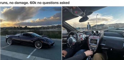 60 000 euros la Pagani ? Oui, mais c’est une striker car