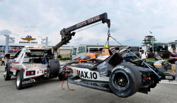 Romain Grosjean victime innocente du gros crash des essais à Indy 500 : Alex Rossi incertain