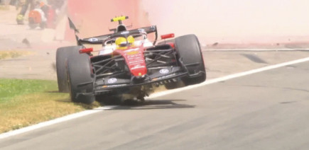 Lewis Hamilton détruit sa Ferrari avant les qualifications à Spa