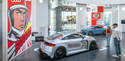 Le 5 cylindres Audi a droit à une expo rien que pour lui