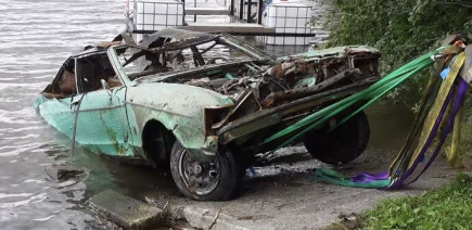 Après 46 ans au fond d’un lac, cette Ford Granada pourrait-elle reprendre la route ?
