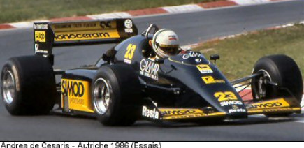F1 du jour: Minardi M186